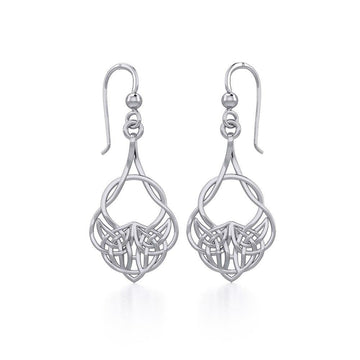 Celtic Knot Silver Earrings TER1901 - Jewelry